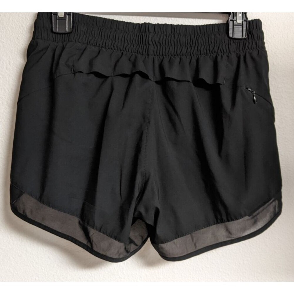 Women's ATHLETA Black Lined Running Shorts 4.25" Mesh Trimmed XS - Picture 6 of 12